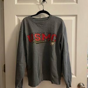 USMC Grey Crewneck Sweatshirt